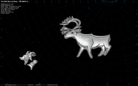 Screenshot des Open-Source Planetariums-Programms Stellarium 0.10.0