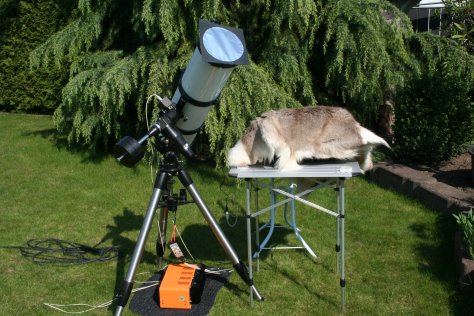 Ausrüstung zur Sonnenbeobachtung