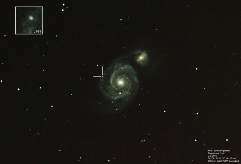 M51 + Supernova 3.6.2011