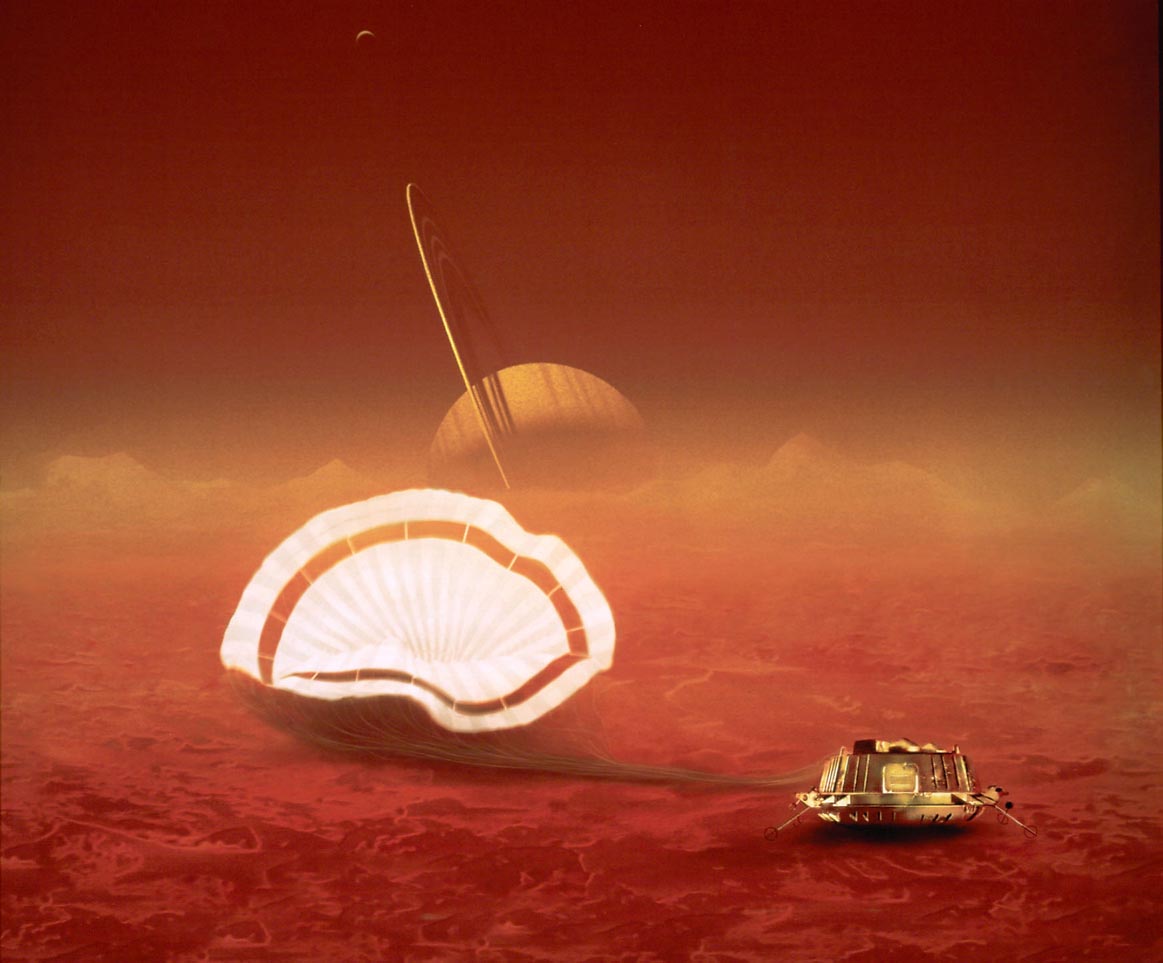 Landung auf Titan, Quelle der Grafik: ESA