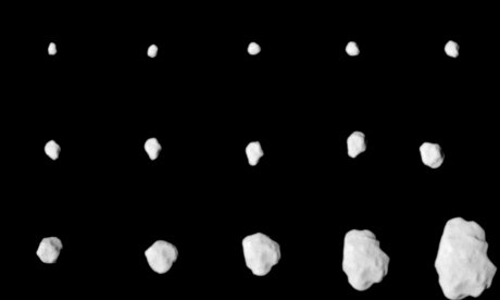 Rosetta OSIRIS NAC images of 21/Lutetia during approach, source: ESA