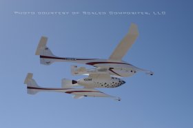 Gespann White Knight - Space Ship One, Quelle: Scaled Composites LLC