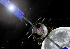 Ansicht der Mondsonde SMART-1, Quelle: ESA