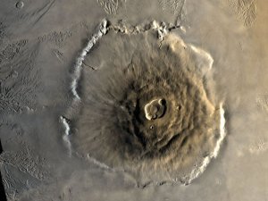 Der Schildvulkan Olympus Mons, Copyright NASA/GSFC